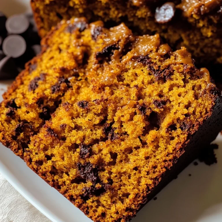 Chocolate Chip Pumpkin Bread with Brown Butter