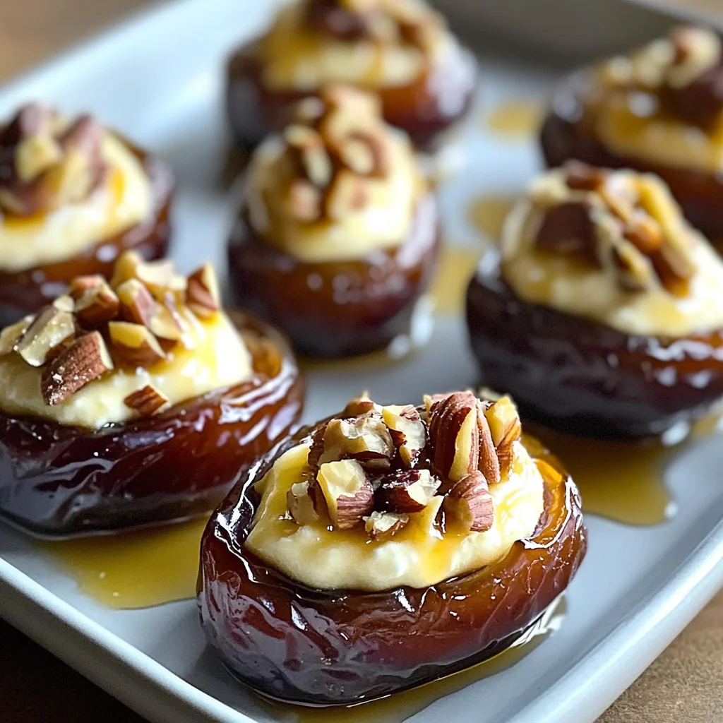 Mascarpone Stuffed Dates Maple