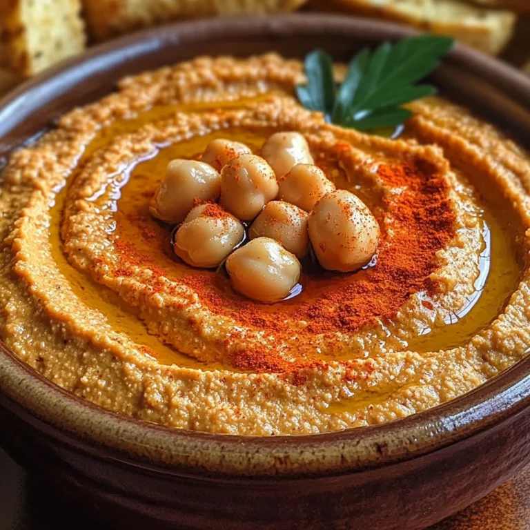 Roasted Red Pepper Hummus – So Smooth & Flavorful!