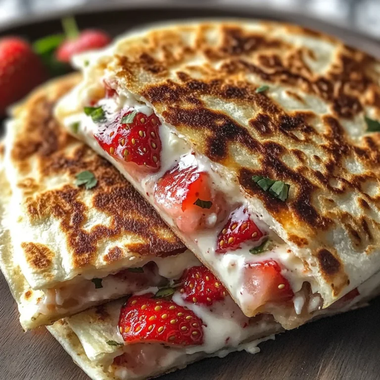 Strawberry Cream Cheese Quesadillas
