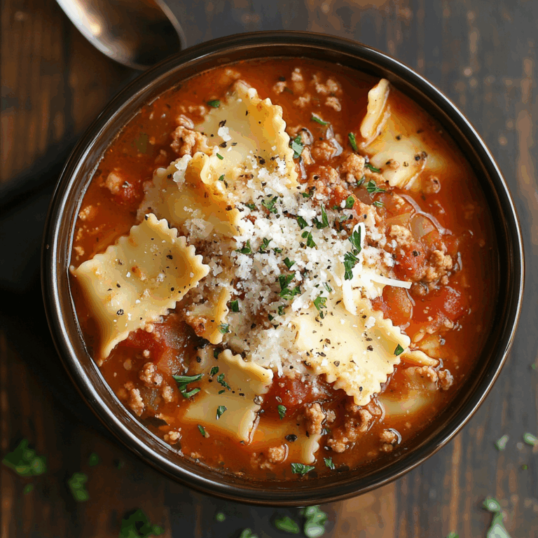 Crockpot Lasagna Soup