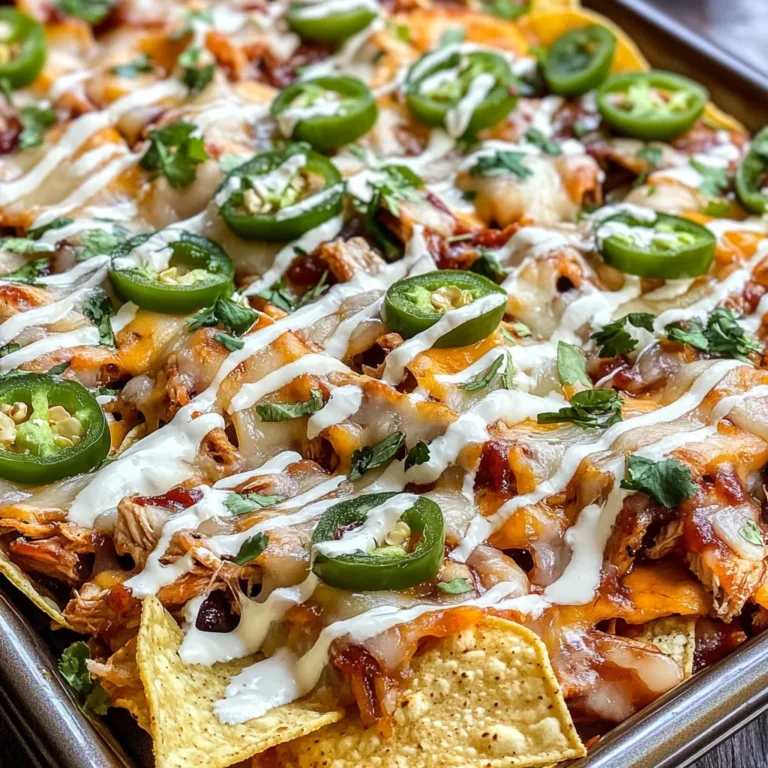 Easy Sheet Pan BBQ Chicken Nachos