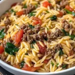Ground Beef Orzo