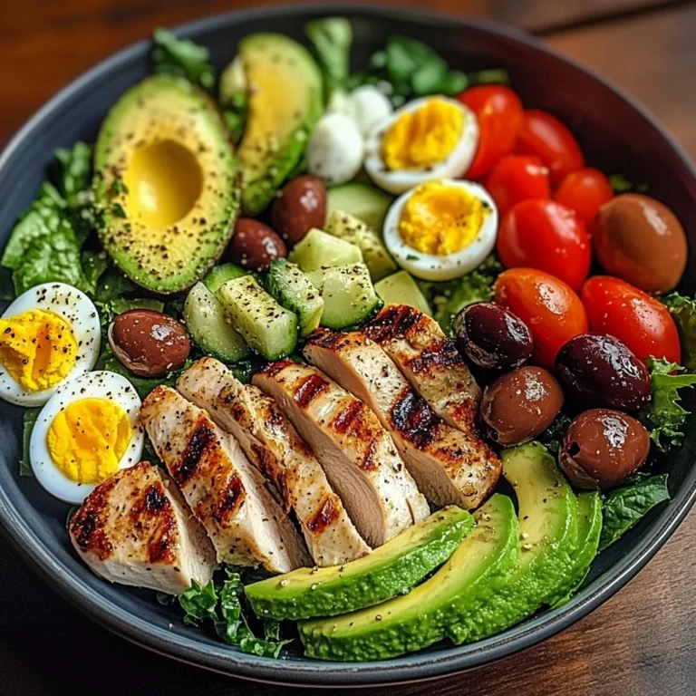 Mediterranean Power Salad with Chicken & Avocado