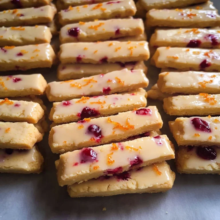Orange Cranberry Shortbread Cookies