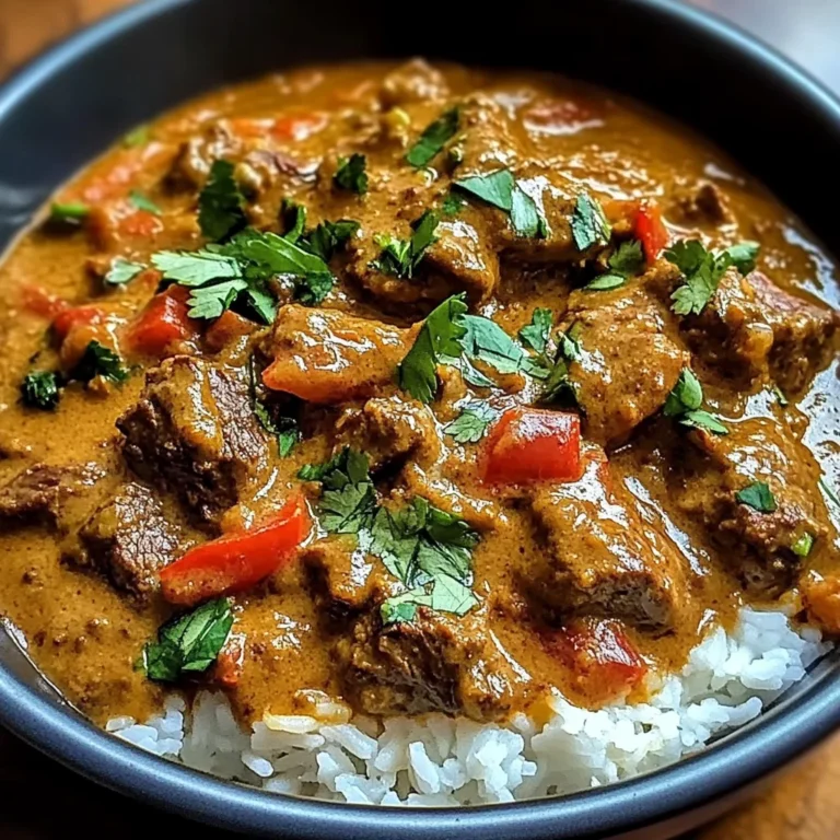Slow-Simmered Beef Curry in Creamy Coconut Sauce