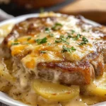 Smothered Pork Chop Scalloped Potato Casserole