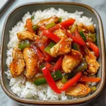 Sweet & Spicy Chicken Stir-Fry with Rice